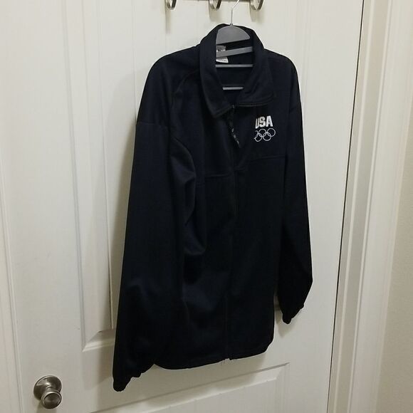 Official Vintage Olympic Zip up Sweat jacket Wmn's sz XL - Picture 2 of 6